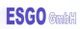 Logo mit dem Text "ESGO GmbH" in blauer und grauer Schrift auf weißem Hintergrund.