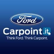 Logo blu di Ford Carpoint con scritta "Think Ford. Think Carpoint".