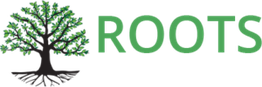 Logo with a green tree and text: "ROOTS Through Recovery."