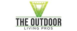 Logo with a green pergola design above the text "The Outdoor Living Pros."