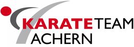 Logo des Karate Team Achern in Rot, Grau und Schwarz.