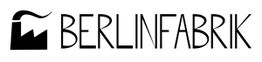 Logo mit stilisierter Fabrik und dem Schriftzug "Berlinfabrik".