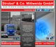 LKW auf Straße, Werbebanner für Strobel & Co. Mittweida GmbH mit Sattlereiprodukten und Riemen.