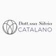 Logo con sfera stilizzata e testo: "Dott.ssa Silvia Catalano".
