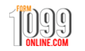 "Logo with 'Form 1099 Online.com' in stylized text on a transparent background."