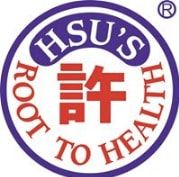 Logo with text: "HSU'S ROOT TO HEALTH" in a circle, featuring Chinese character in the center.
