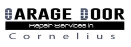 Logo for Garage Door Repair Services in Cornelius, with stylized letters.