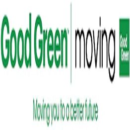 "Good Green Moving" logo with the tagline "Moving you to a better future" in green text.
