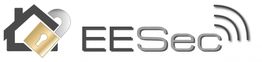 Logo eines Hauses mit Vorhängeschloss und Funkwellen. Text: "EESec".