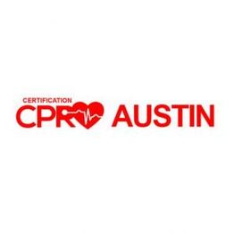 Logo with "Certification CPR Austin" and a heart with a heartbeat line.