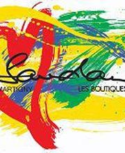 Buntes Logo mit Herzmotiv und dem Schriftzug "Sandoz Martigny Les Boutiques".