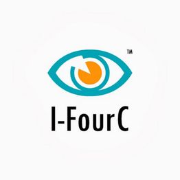 Logo met een oogvorm en de tekst "I-FourC" eronder.