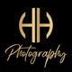 Gold "HH" logo with "Photography" text on a black background.