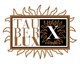Logo mit Text "Tauber Lux" und einem stilisierten X in einem Sonnenmotivrahmen.