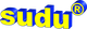 „Sudu“-Logo in blauen und gelben Buchstaben mit einem eingetragenen Markenzeichen-Symbol.