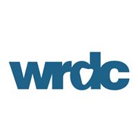 Blue "wrdc" logo with heart shape in the center letter.