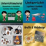 Bild mit Unterrichtsmaterial, Lehrmethoden, Merchandise und Grafikdesign.