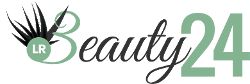 Logo mit der Aufschrift "Beauty24" und einer Aloe-Pflanze.