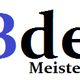 Textlogo: "FARBdesign Meisterbetrieb" in blauer und schwarzer Schrift auf weißem Hintergrund.