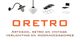 Oretro logo met art deco, retro en vintage meubels en verlichting.