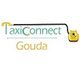 "Logo van TaxiConnect Gouda met een telefoonhoornontwerp."