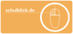 Orange Logo mit einer Computermaus und dem Text "schulklick.de".