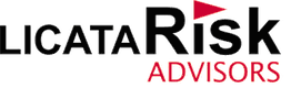 Logo of Licata Risk Advisors with the word "Risk" and "Advisors" in bold and red triangle accent.