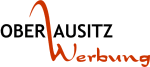Logo der Oberlausitz Werbung mit stilisiertem "W" in Rot und schwarzem Text.