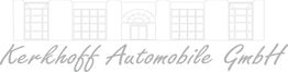 Gebäudezeichnung mit dem Text "Kerkhoff Automobile GmbH".