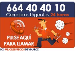 Cerrajero corriendo, teléfono y texto: "Cerrajeros Urgentes 24 horas" y "Pulsa para llamar".