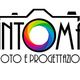 Logo di "Printomatic" con testo: "Stampa foto e progettazione grafica", cerchio colorato centrale.