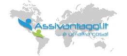 Mappa del mondo con logo "Assivantaggi.it" e slogan: "... è un'altra cosa!".