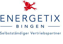 Logo von Energetix Bingen mit einem roten Frosch und Text "Selbstständiger Vertriebspartner".