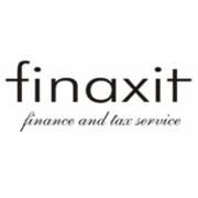 Logo di Finaxit con scritta "finance and tax service" in caratteri eleganti su sfondo bianco.