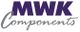 Logo mit dunkelblauer Aufschrift "MWK" und grauem Schriftzug "Components" darunter.