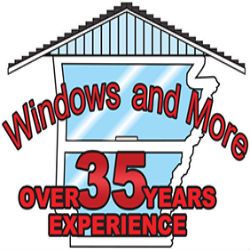 Logo of "Windows and More" with text: "Over 35 years experience," window and roof design.