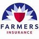 Farmers Insurance logo with a stylized shield and sunburst design.