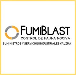 Logo de Fumiblast: Control de fauna nociva y Servicios Industriales Valzma.