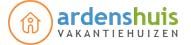 Logo van Ardenshuis Vakantiehuizen met een pictogram van een huis in een cirkel.