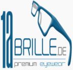 Logo mit blauer Brille und Text "1a Brille.de - premium eyewear".