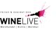 "Logo: WINE LIVE mit roten Weinflecken, Text: Weinhandel, Bistro, Weinbar, Fricke & Khairat OHG."