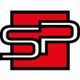 Rotes Quadrat mit weiß umrandeten Buchstaben "SP" in der Mitte.