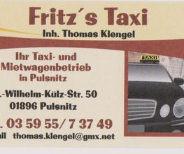 Fritz´s Taxi Pulsnitz Logo