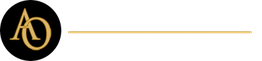Logo mit den Buchstaben "A" und "D" in Gold auf schwarzem Hintergrund, daneben eine goldene Linie.