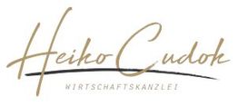 Logo mit dem Text "Heiko Cudok Wirtschaftskanzlei" in eleganter Schrift auf weißem Hintergrund.