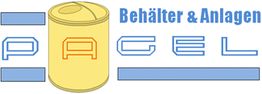 Logo mit Text "Behälter & Anlagen Pagel" und einem stilisierten gelben Behälter.