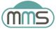 Logo mit Buchstaben "mms" in grauer und grüner Umrandung.