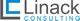 Logo mit den Buchstaben "LC" in Blau und Grau, daneben der Text "Linack Consulting".
