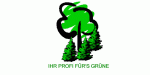 Grünes und schwarzes Baum-Logo, darunter der Text: "Ihr Profi fürs Grüne".