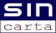 Logo mit den Wörtern "SIN" in Weiß auf Blau und "carta" in Braun auf Weiß.
